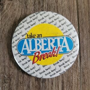 Vintage Alberta Break Button